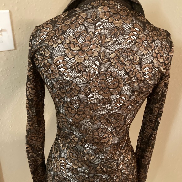 Anne Fontaine Sheer Lace Blouse - Picture 5 of 7